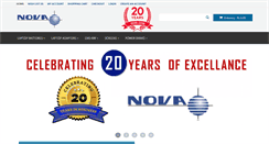 Desktop Screenshot of novalaptopparts.com